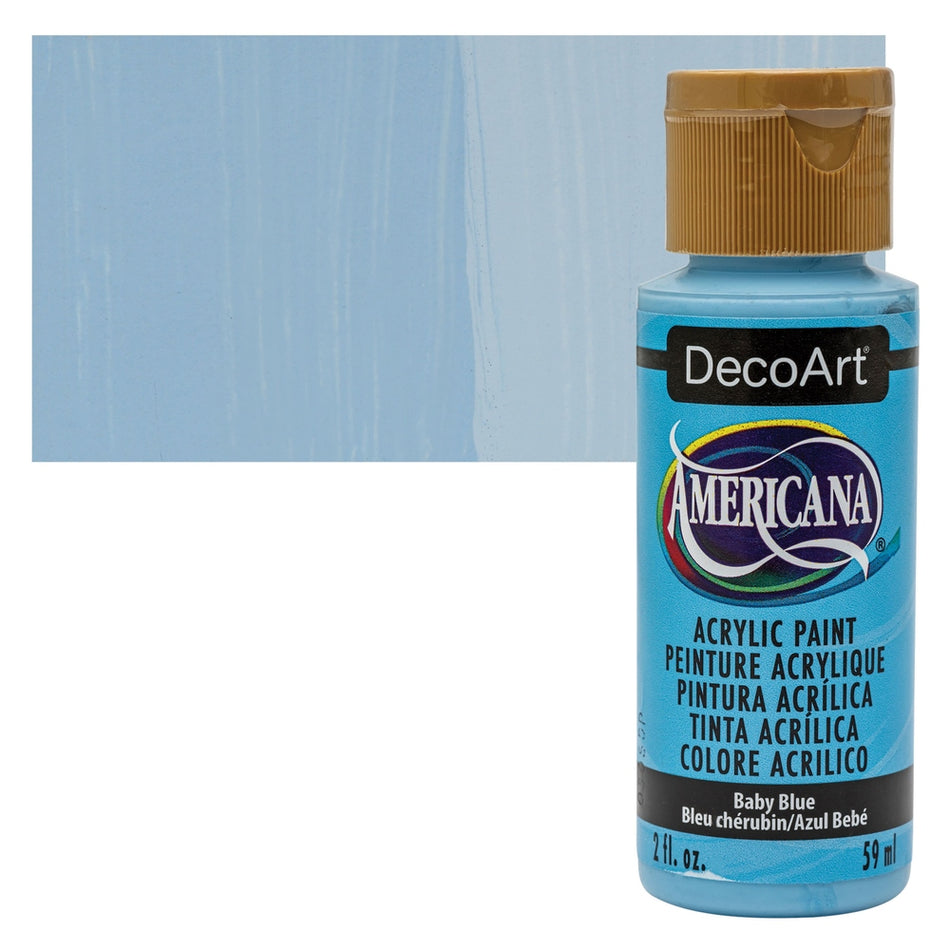DecoArt 00769-5353 Americana Acrylic Colors, 2 fl. oz. Bottles, Baby Blue