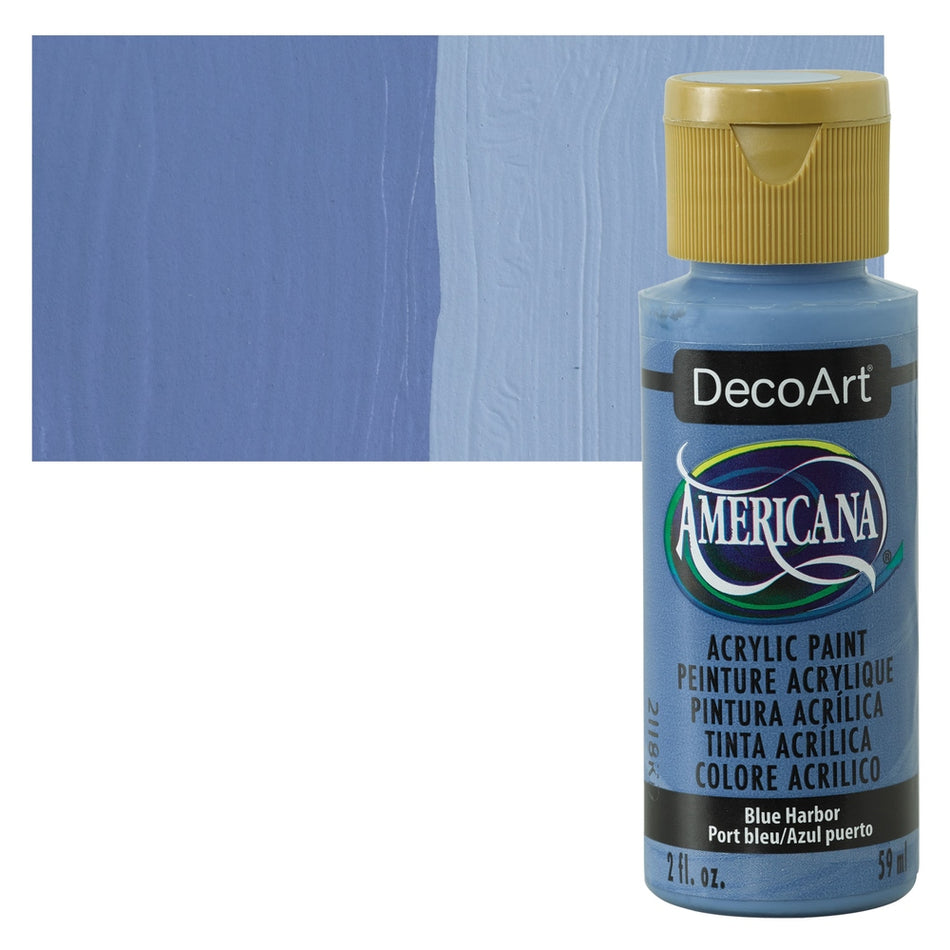 DecoArt 00769-5943 Americana Acrylic Colors, 2 fl. oz. Bottles, Blue Harbor