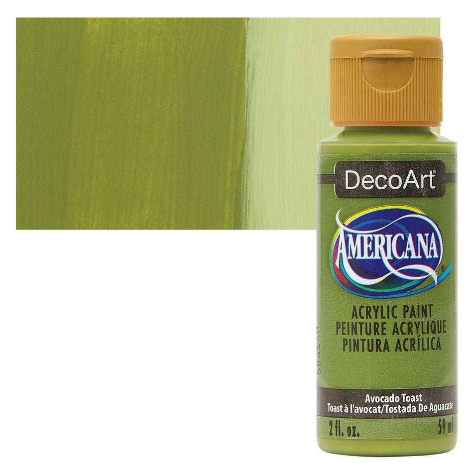 DecoArt 00769-7303 Americana Acrylic Colors, 2 fl. oz. Bottles, Avocado Toast