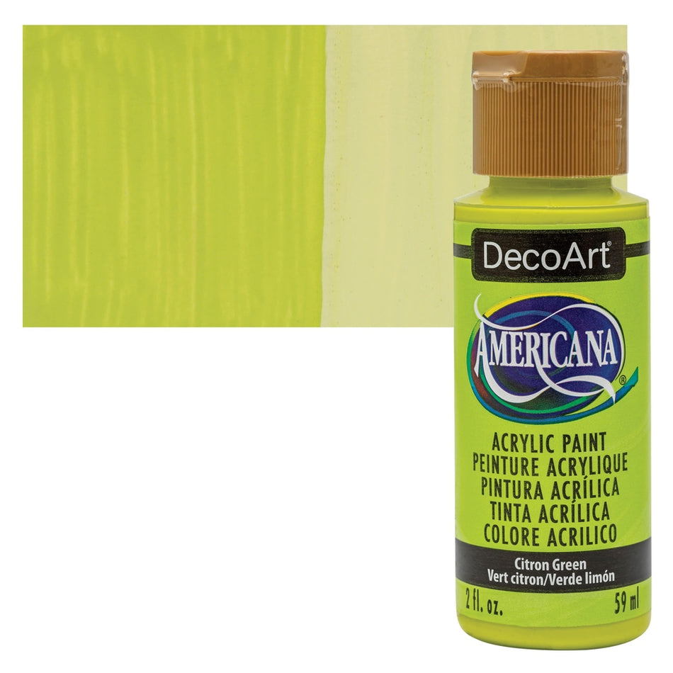 DecoArt 00769-7913 Americana Acrylic Colors, 2 fl. oz. Bottles, Citron Green