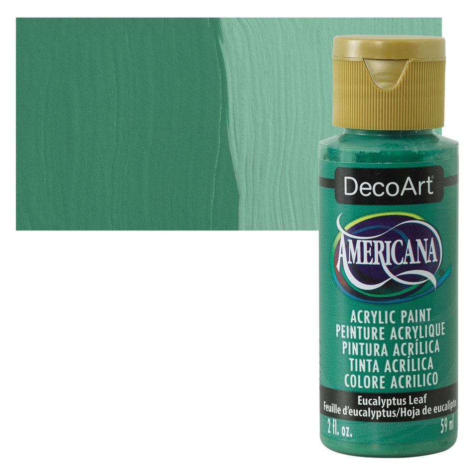 DecoArt 00769-7933 Americana Acrylic Colors, 2 fl. oz. Bottles, Eucalyptus Leaf