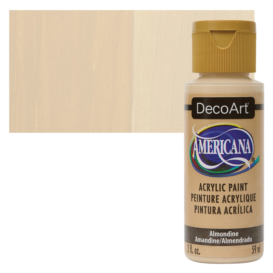 DecoArt 00769-8173 Americana Acrylic Colors, 2 fl. oz. Bottles, Almondine