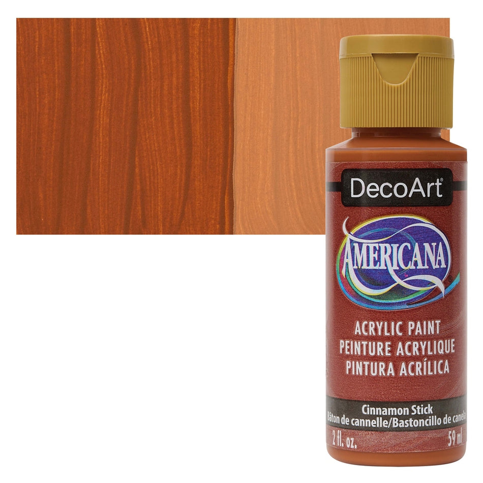 DecoArt 00769-8233 Americana Acrylic Colors, 2 fl. oz. Bottles, Cinnamon Stick
