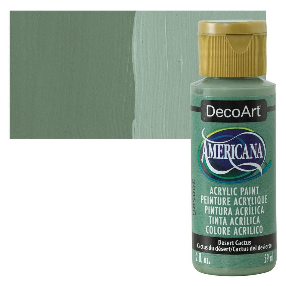 DecoArt 00769-8543 Americana Acrylic Colors, 2 fl. oz. Bottles, Desert Cactus
