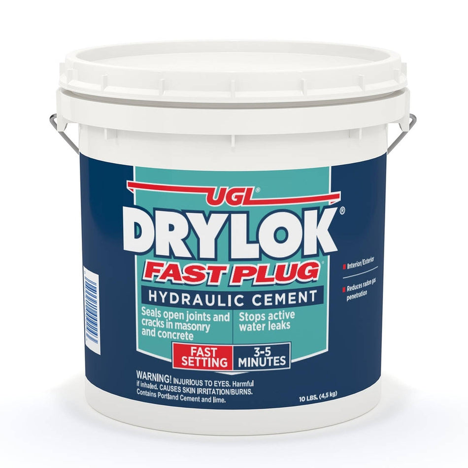Sika 830579 Drylok Fast Plug Hydraulic Cement, Gray, 10 lbs. (Case of 2)
