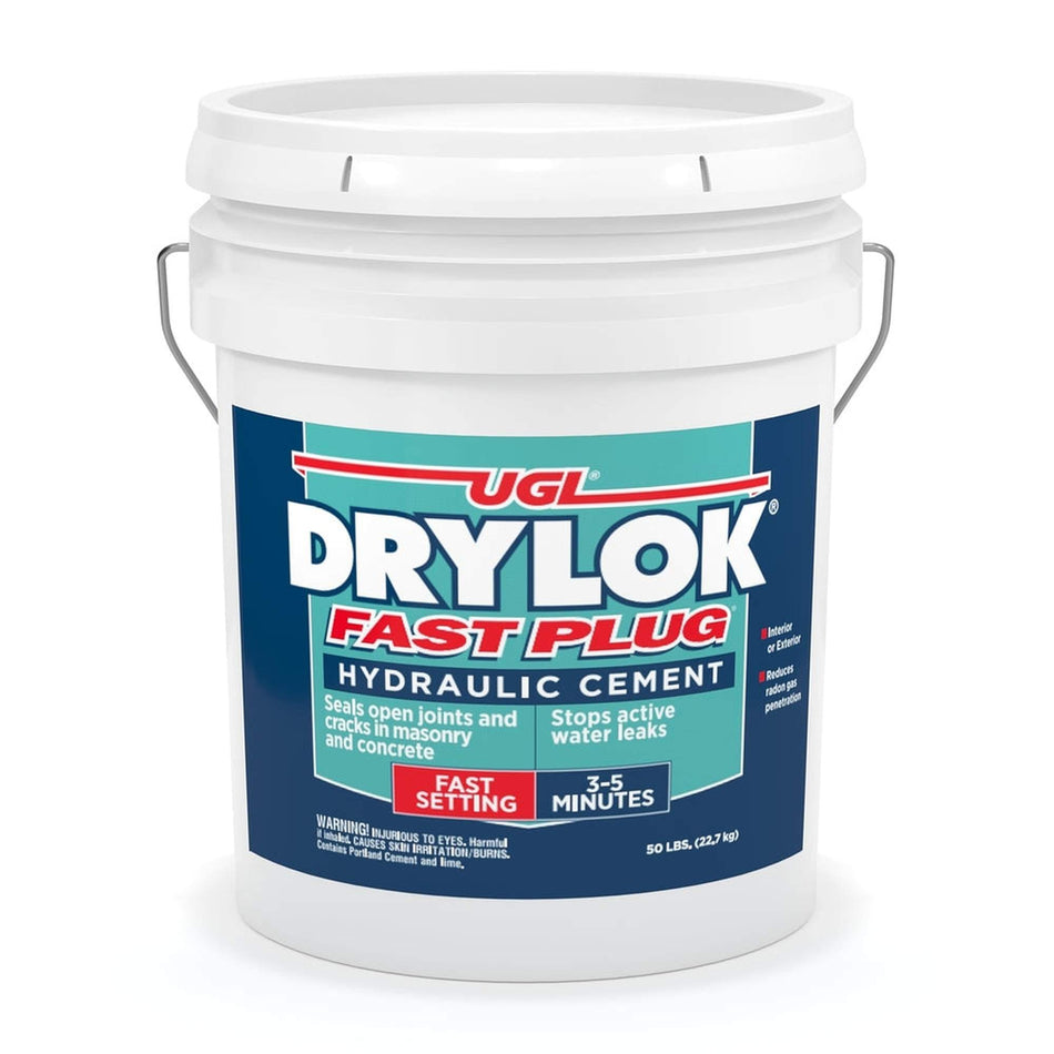 Sika 830820 Drylok Fast Plug Hydraulic Cement, Gray, 50 lbs.