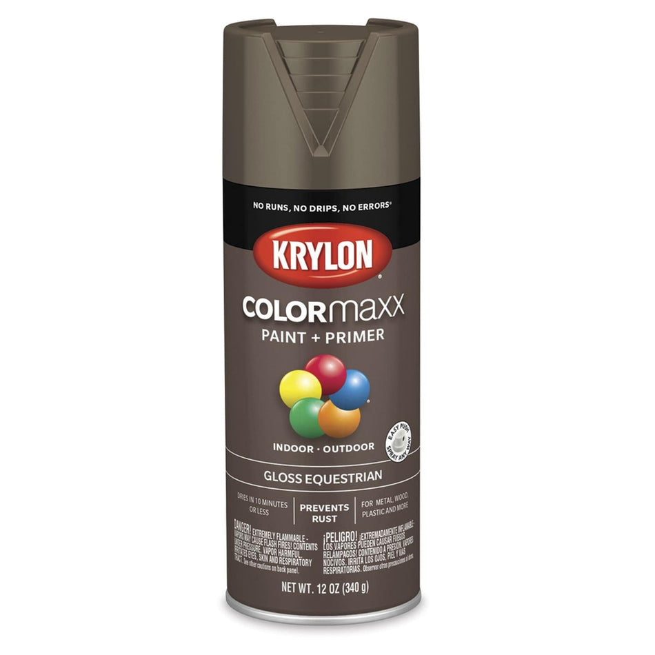 Krylon K05518007 COLORmaxx Spray Paint, Gloss Equestrian, 12 oz.