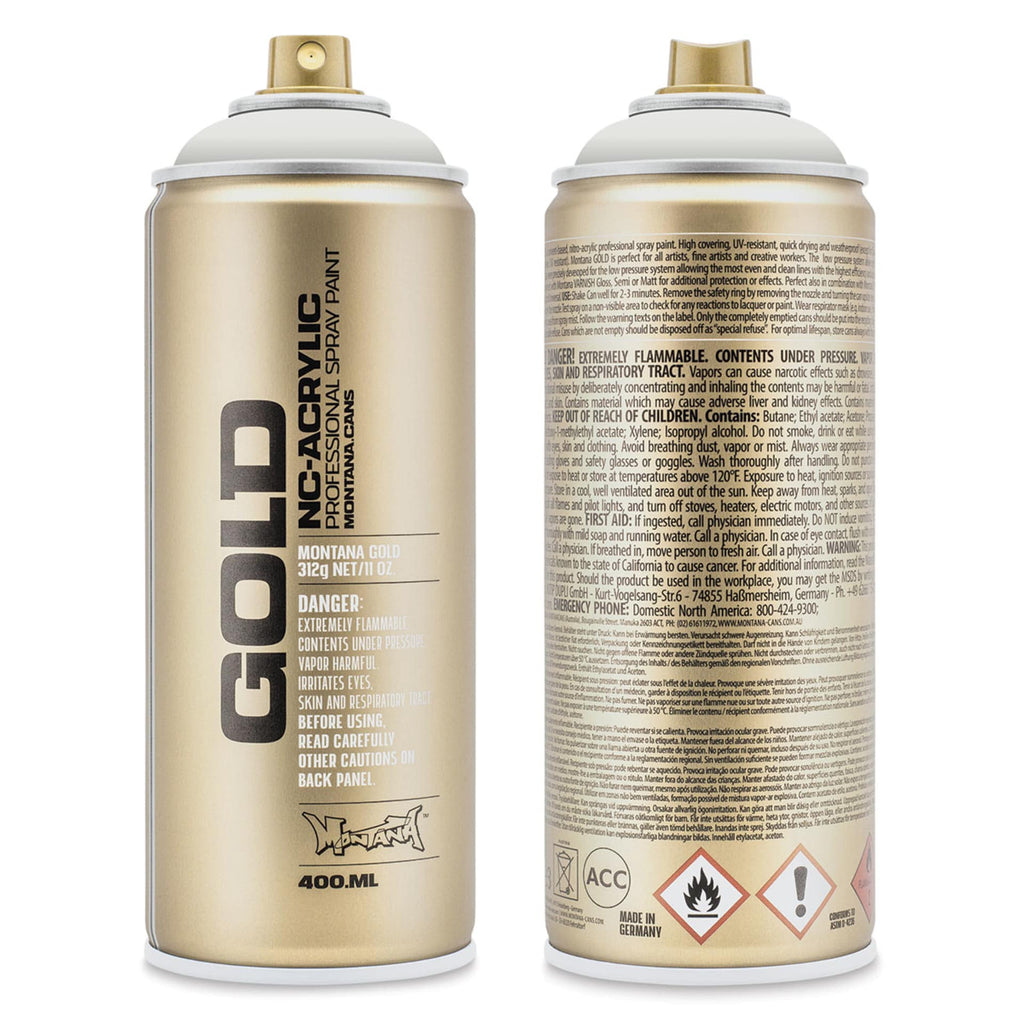 Montana-Cans 01425-1002 Montana Gold NC-Acrylic Professional Spray Paint - Dolomite, 400 ml Can