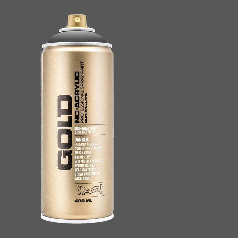 Montana-Cans 01425-1008 Montana Gold NC-Acrylic Professional Spray Paint - Basalt, 400 ml Can