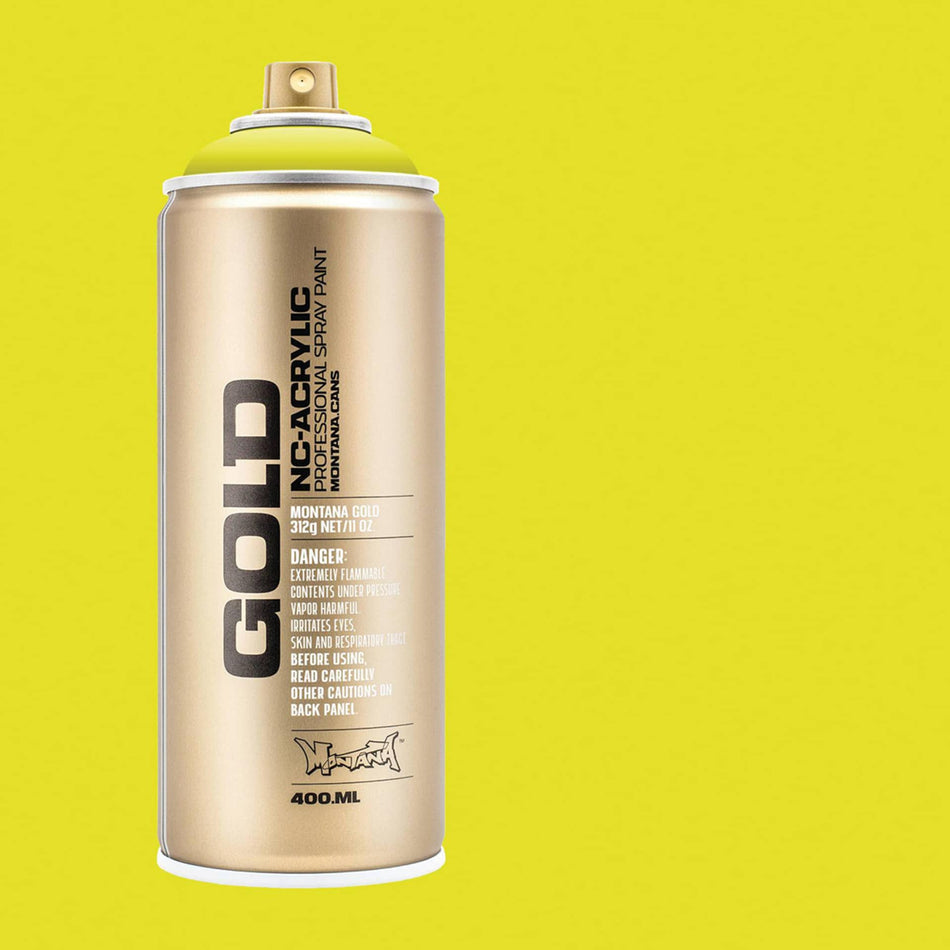 Montana-Cans 01425-1050 Montana Gold NC-Acrylic Professional Spray Paint - Poison Light, 400 ml Can