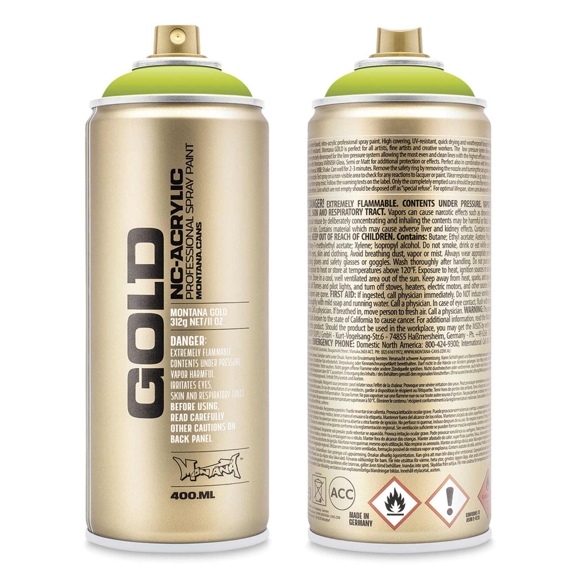 Montana-Cans 01425-1070 Montana Gold NC-Acrylic Professional Spray Paint - Poison Dark, 400 ml Can