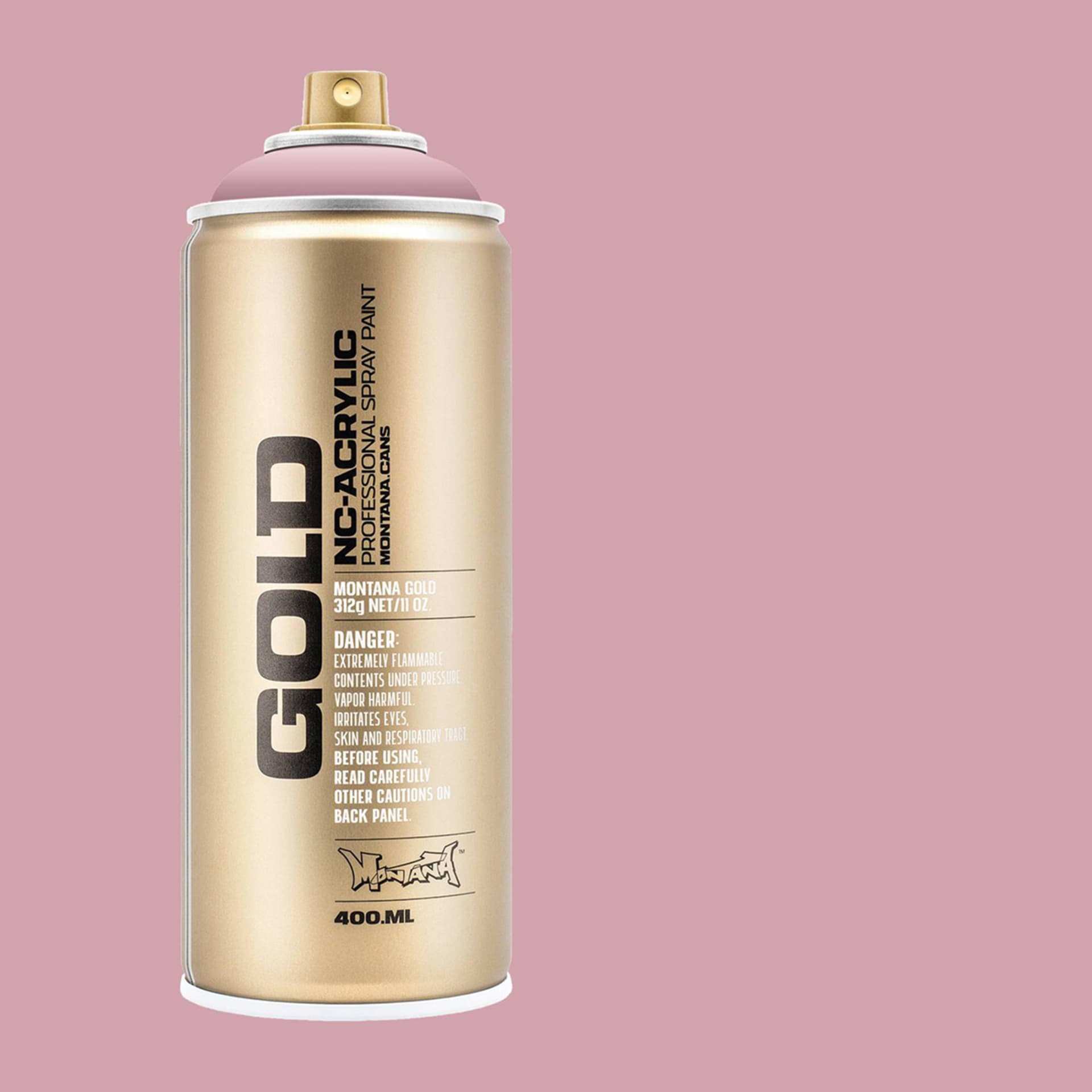 Montana-Cans 01425-1100 Montana Gold NC-Acrylic Professional Spray Paint - Mortadella, 400 ml Can