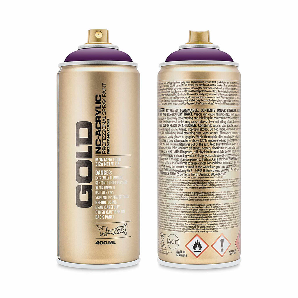 Montana-Cans 01425-1140 Montana Gold NC-Acrylic Professional Spray Paint - Lakers, 400 ml Can