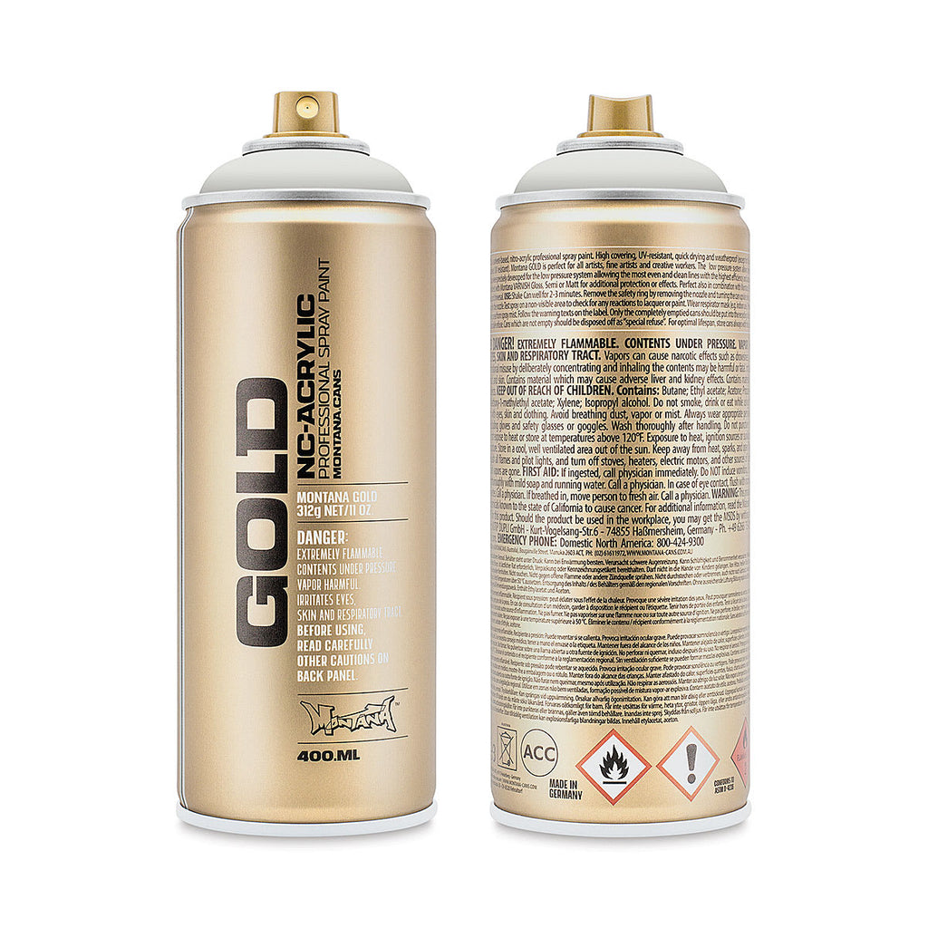 Montana-Cans 01425-1410 Montana Gold NC-Acrylic Professional Spray Paint - Pebble, 400 ml Can
