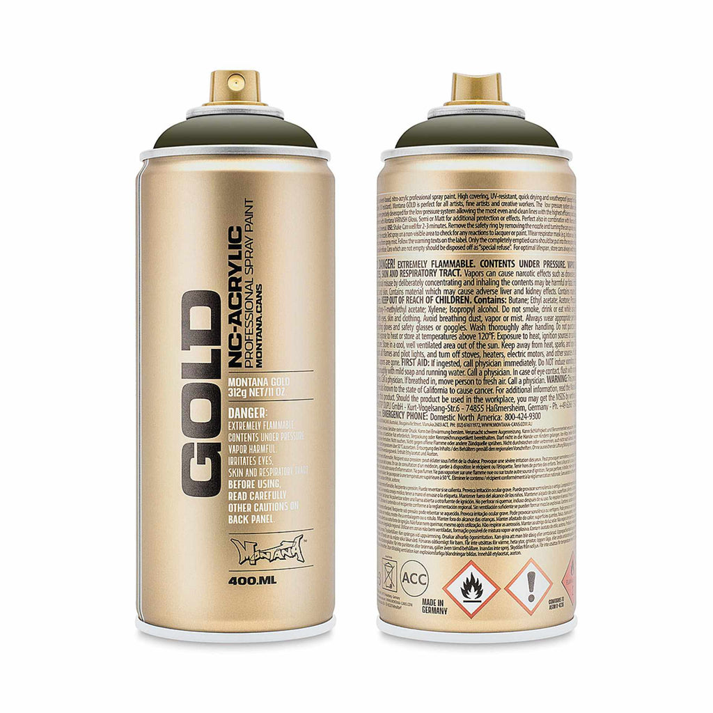 Montana-Cans 01425-1890 Montana Gold NC-Acrylic Professional Spray Paint - Nato, 400 ml Can