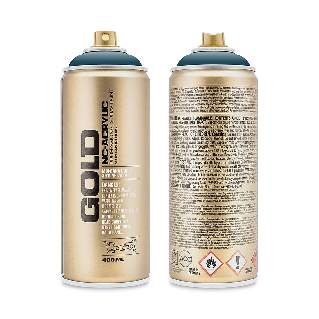 Montana-Cans 01425-2090 Montana Gold NC-Acrylic Professional Spray Paint - Fjord, 400 ml Can