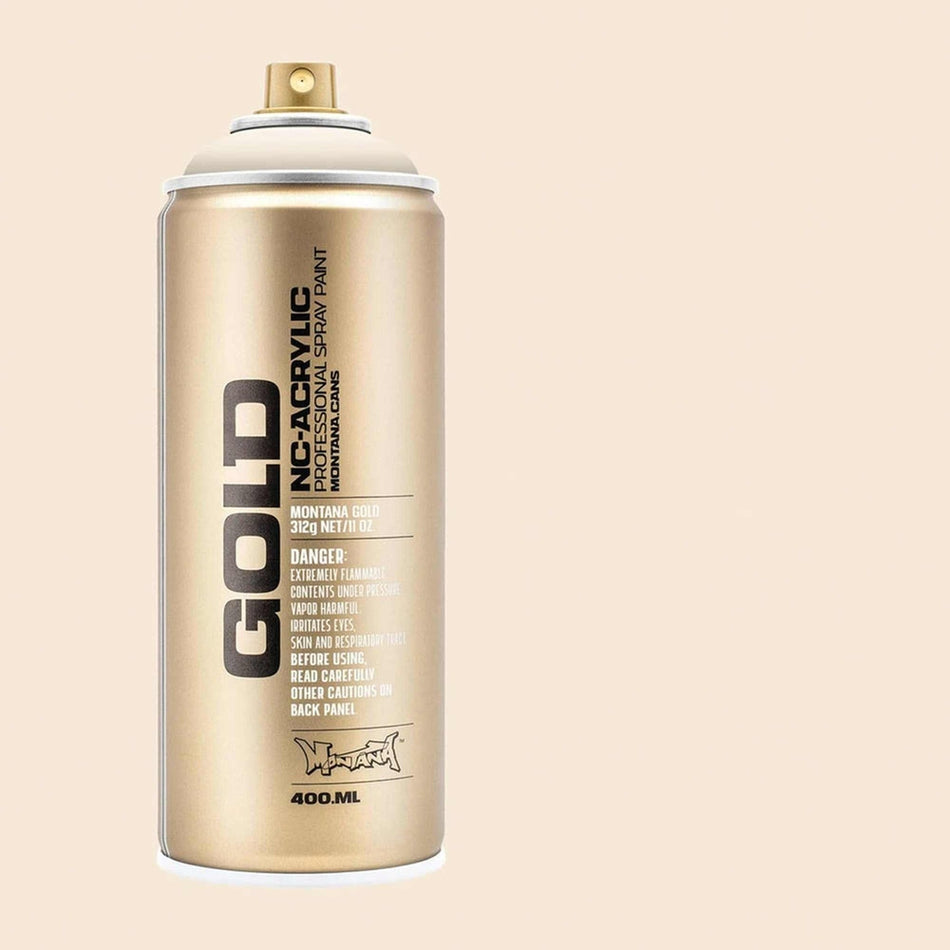 Montana-Cans 01425-2100 Montana Gold NC-Acrylic Professional Spray Paint - Bone, 400 ml Can