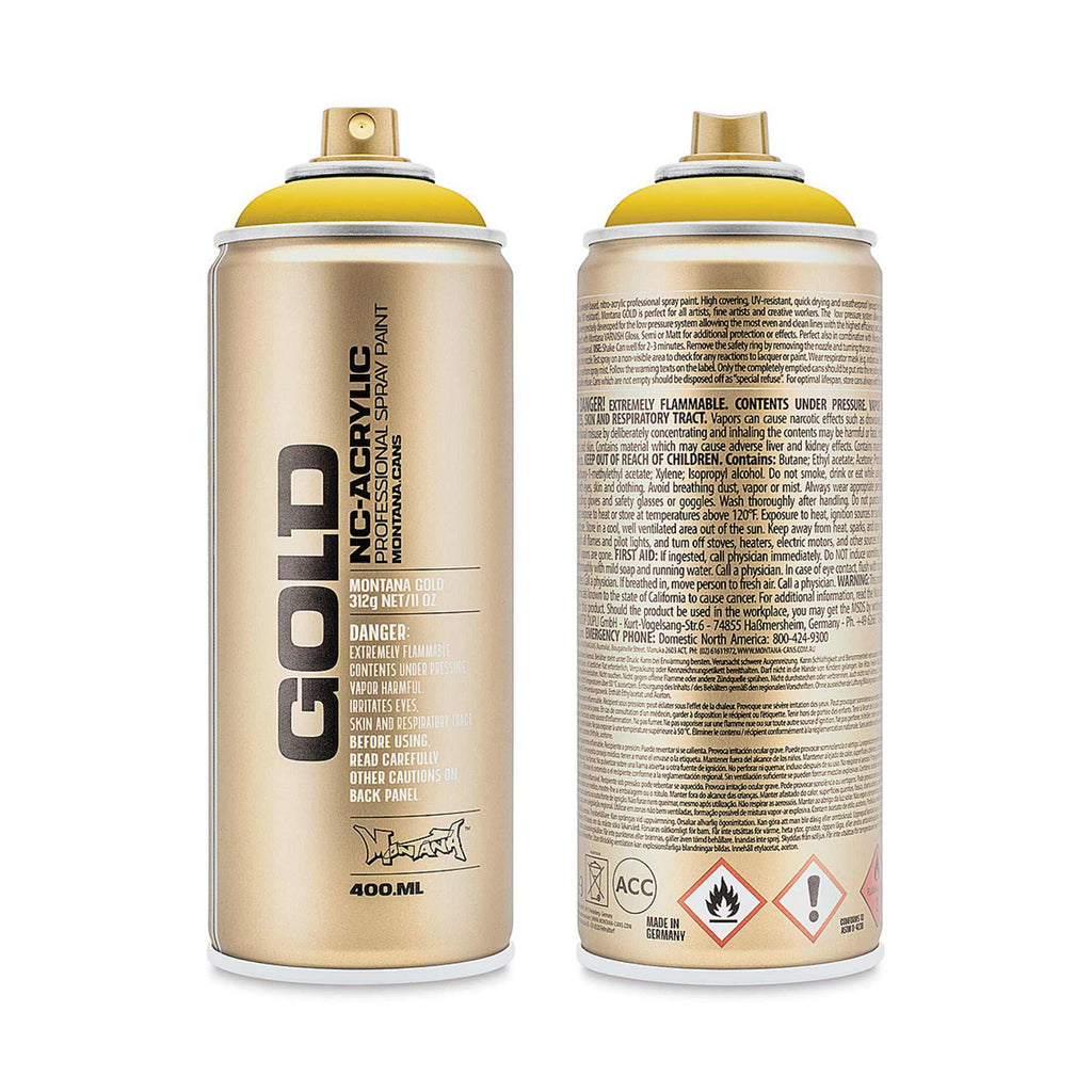 Montana-Cans 01425-2190 Montana Gold NC-Acrylic Professional Spray Paint - Asia, 400 ml Can
