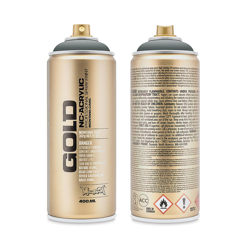 Montana-Cans 01425-2250 Montana Gold NC-Acrylic Professional Spray Paint - Gravel, 400 ml Can
