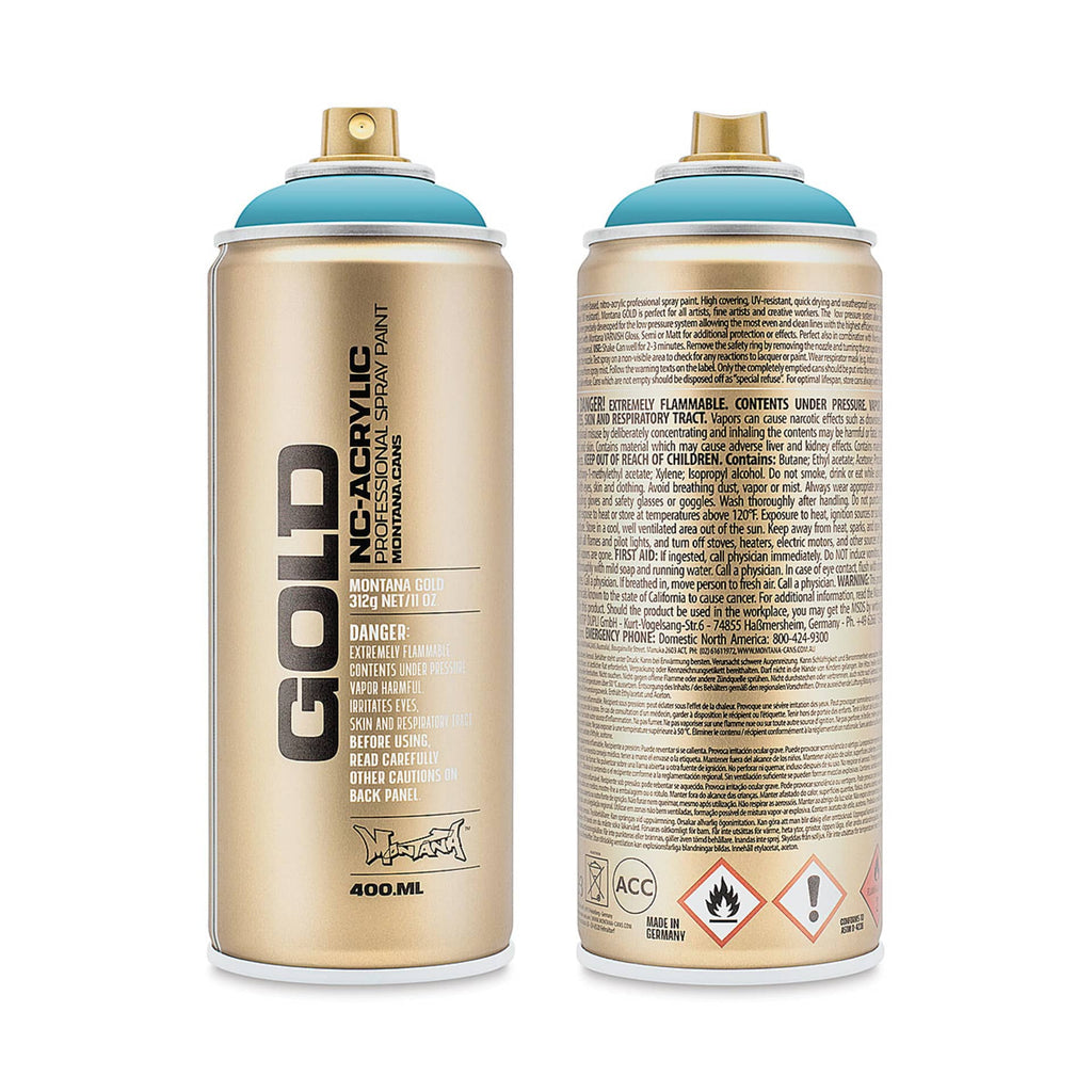 Montana-Cans 01425-2510 Montana Gold NC-Acrylic Professional Spray Paint - Dolphins, 400 ml Can