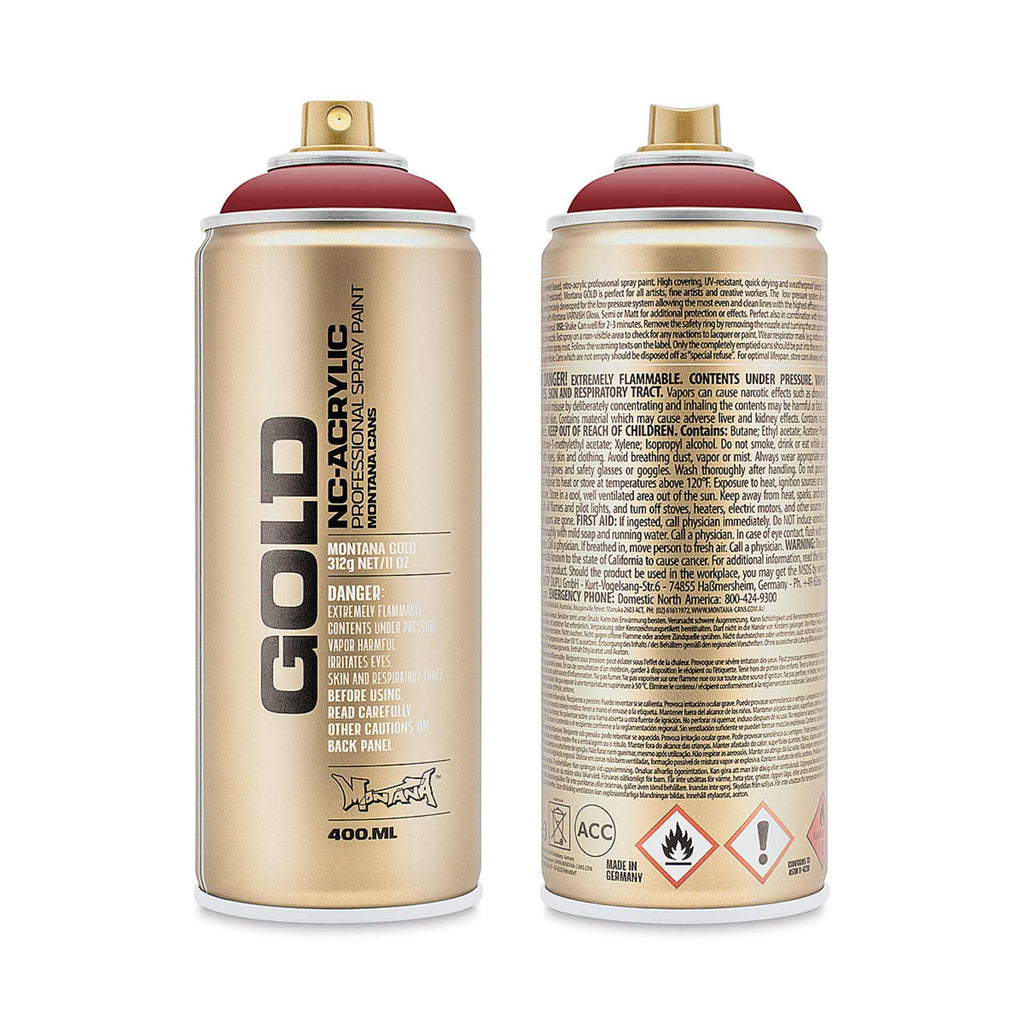 Montana-Cans 01425-2550 Montana Gold NC-Acrylic Professional Spray Paint - Rusto Coat, 400 ml Can