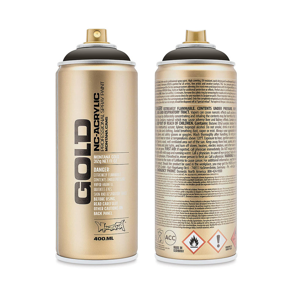 Montana-Cans 01425-2560 Montana Gold NC-Acrylic Professional Spray Paint - Concrete, 400 ml Can