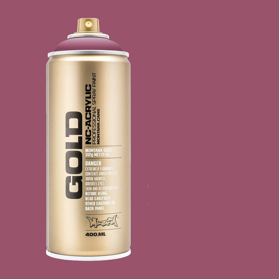 Montana-Cans 01425-3080 Montana Gold NC-Acrylic Professional Spray Paint - Dusty Pink, 400 ml Can