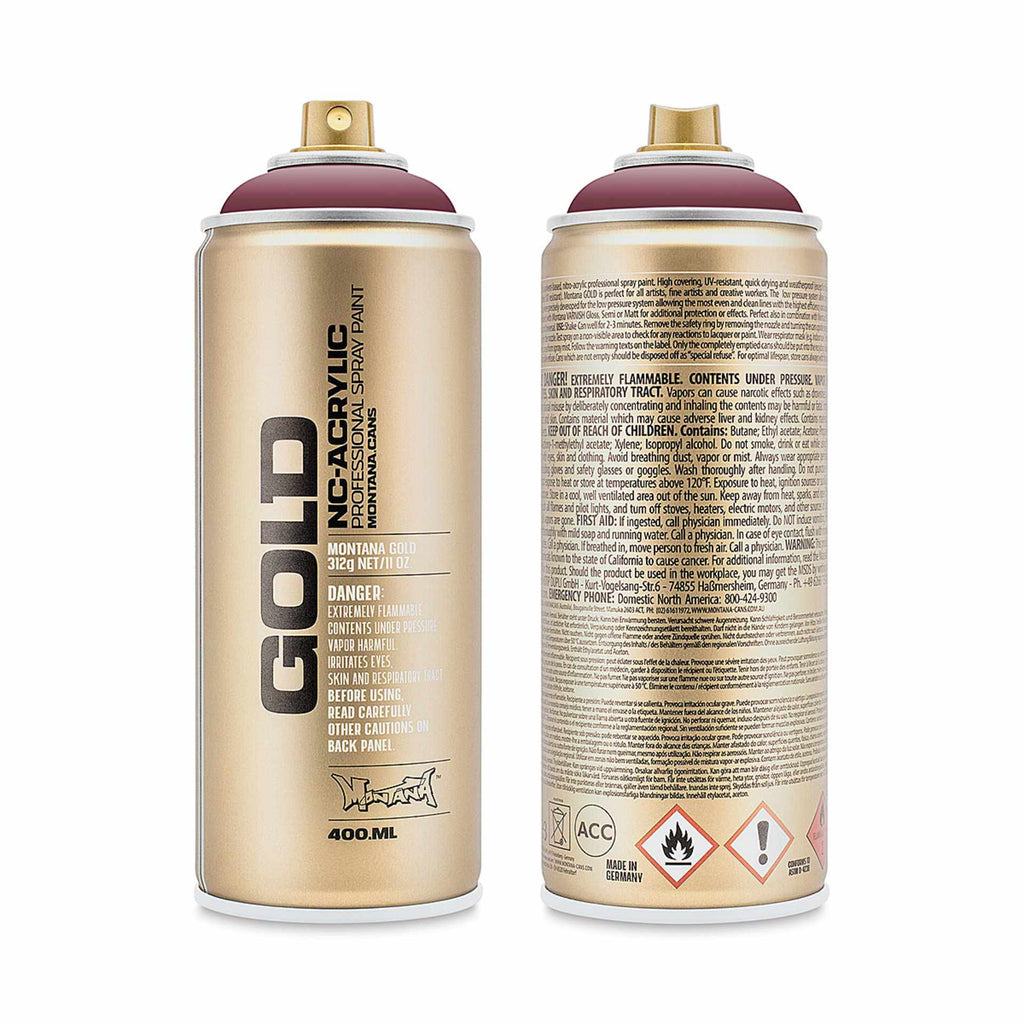 Montana-Cans 01425-3100 Montana Gold NC-Acrylic Professional Spray Paint - Ancient Pink, 400 ml Can