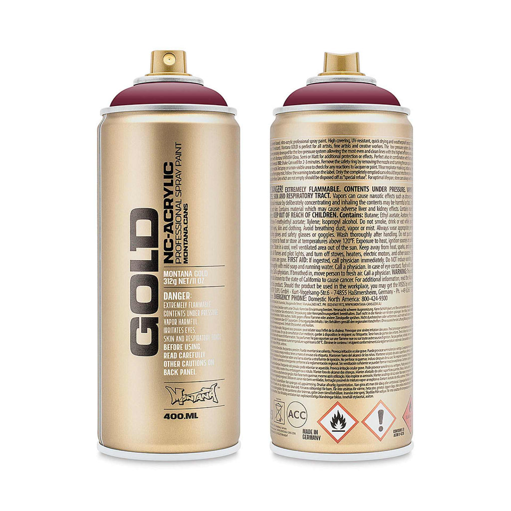 Montana-Cans 01425-3110 Montana Gold NC-Acrylic Professional Spray Paint - Powder Pink, 400 ml Can