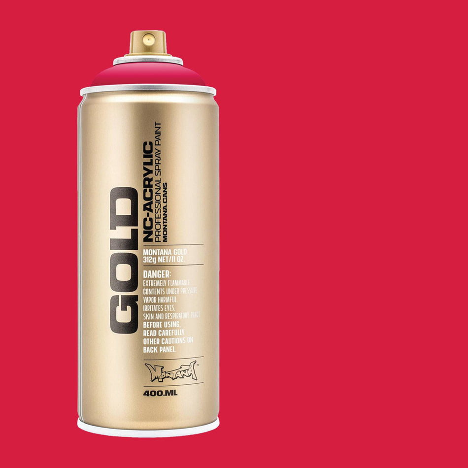 Montana-Cans 01425-3360 Montana Gold NC-Acrylic Professional Spray Paint - Raspberry, 400 ml Can