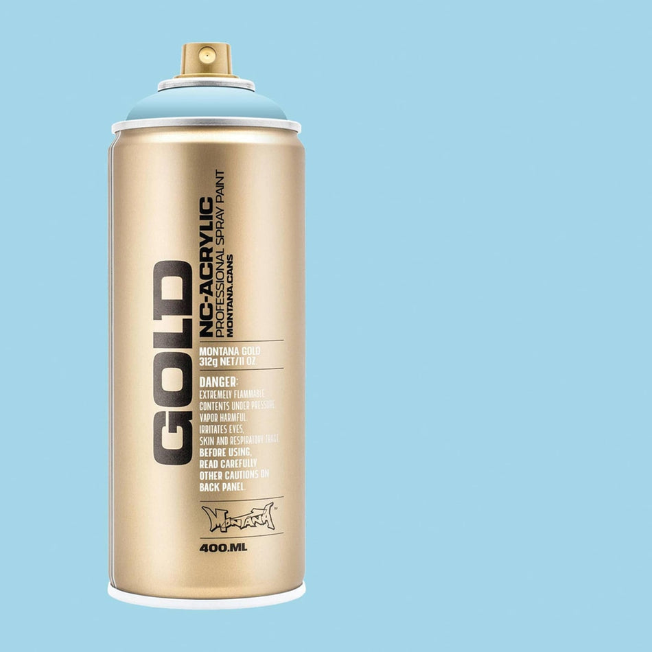 Montana-Cans 01425-3800 Montana Gold NC-Acrylic Professional Spray Paint - Fresh Blue, 400 ml Can