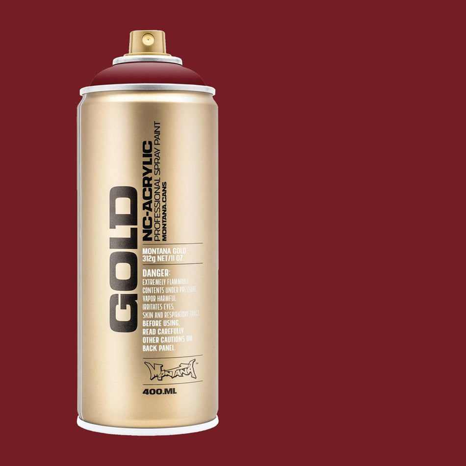 Montana-Cans 01425-3900 Montana Gold NC-Acrylic Professional Spray Paint - Royal Red, 400 ml Can