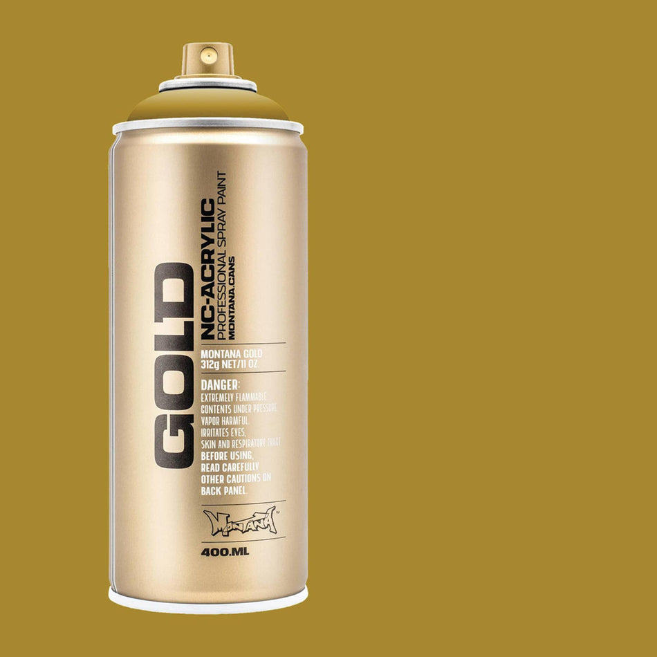 Montana-Cans 01425-4230 Montana Gold NC-Acrylic Professional Spray Paint - Mustard, 400 ml Can