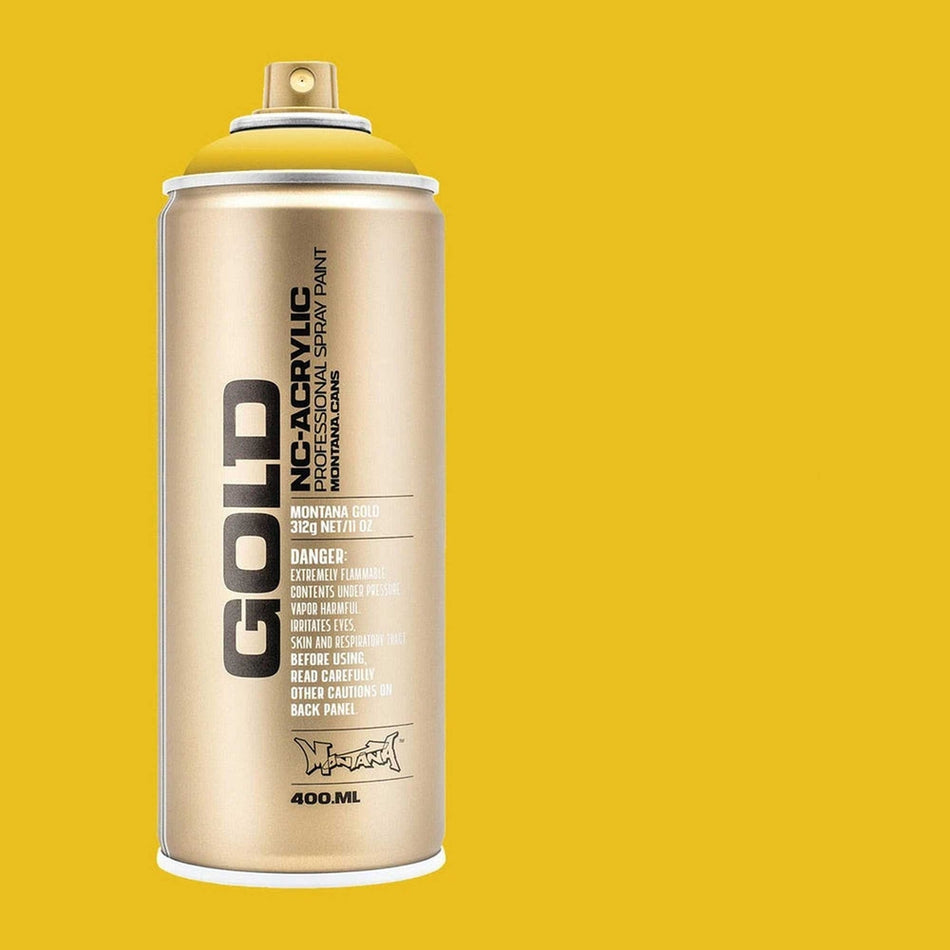 Montana-Cans 01425-4320 Montana Gold NC-Acrylic Professional Spray Paint - Banana, 400 ml Can