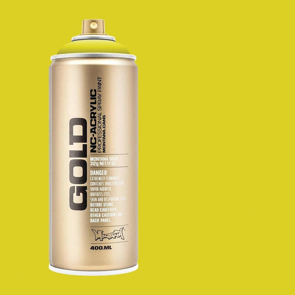 Montana-Cans 01425-4330 Montana Gold NC-Acrylic Professional Spray Paint - Banana Joe, 400 ml Can