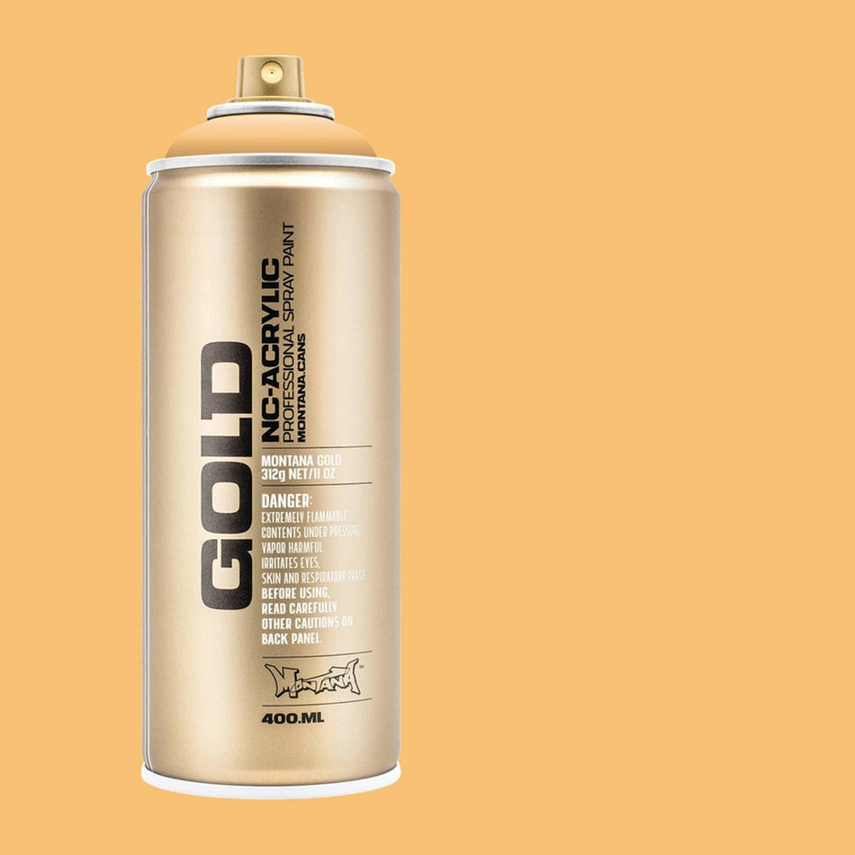 Montana-Cans 01425-4680 Montana Gold NC-Acrylic Professional Spray Paint - Creme Orange, 400 ml Can