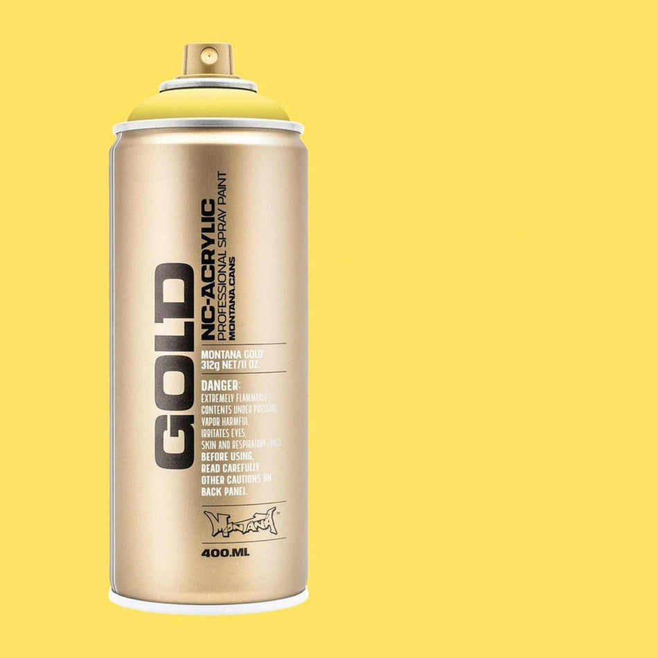 Montana-Cans 01425-4950 Montana Gold NC-Acrylic Professional Spray Paint - Easter Yellow, 400 ml Can