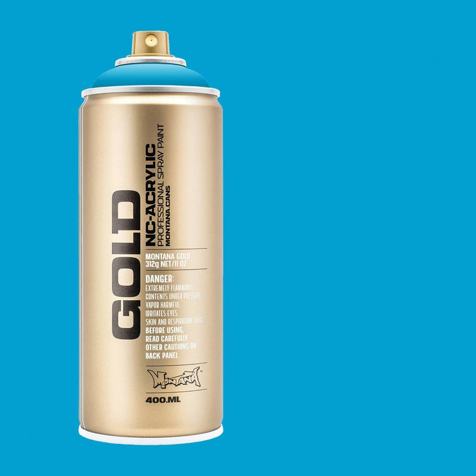 Montana-Cans 01425-5020 Montana Gold NC-Acrylic Professional Spray Paint - Light Blue, 400 ml Can