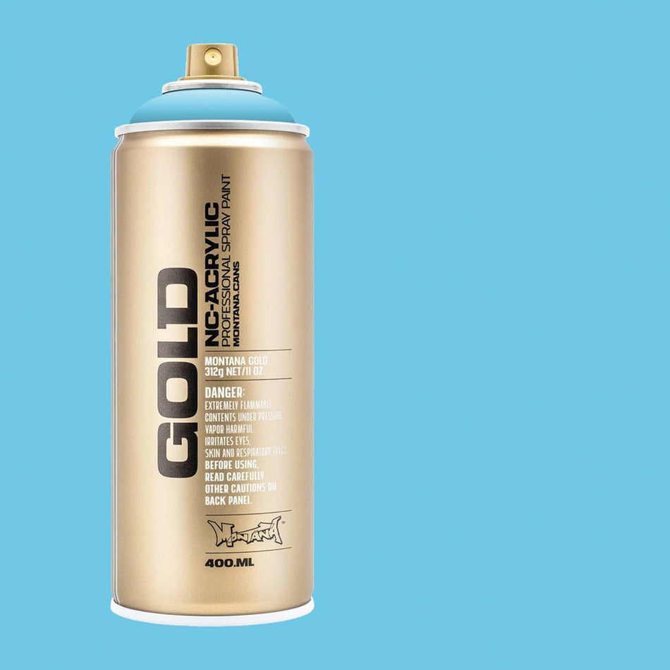 Montana-Cans 01425-5350 Montana Gold NC-Acrylic Professional Spray Paint - Baby Blue, 400 ml Can