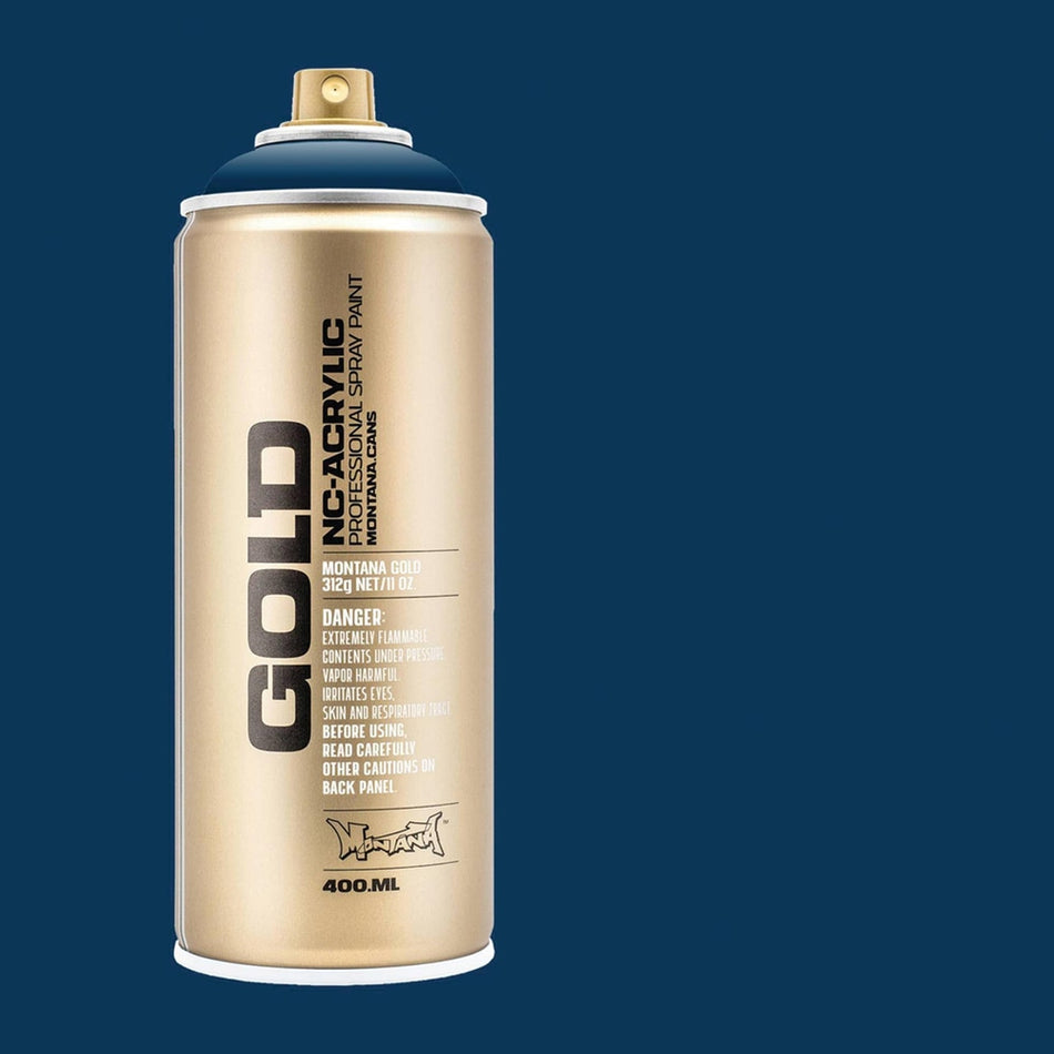 Montana-Cans 01425-5730 Montana Gold NC-Acrylic Professional Spray Paint - Blue Note, 400 ml Can