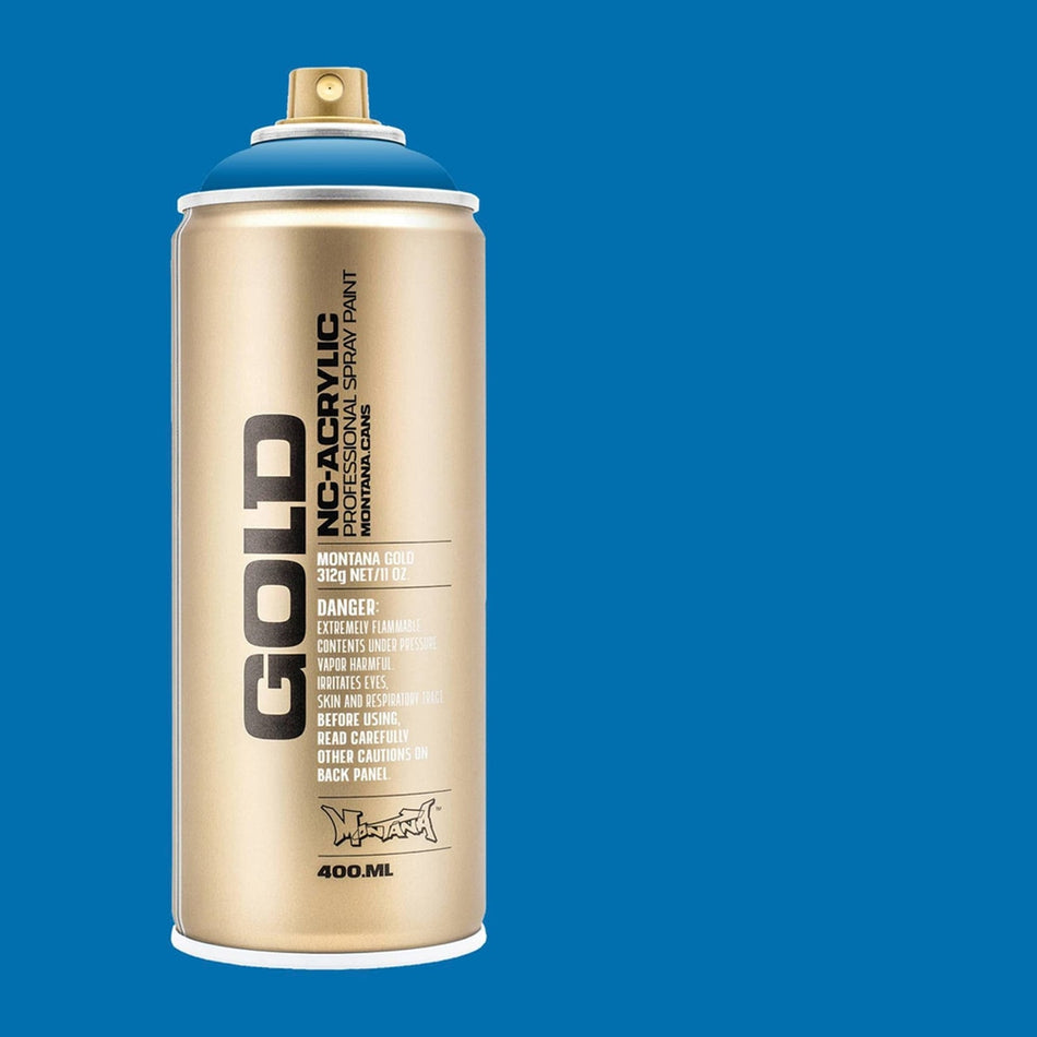 Montana-Cans 01425-5810 Montana Gold NC-Acrylic Professional Spray Paint - Blue Magic, 400 ml Can