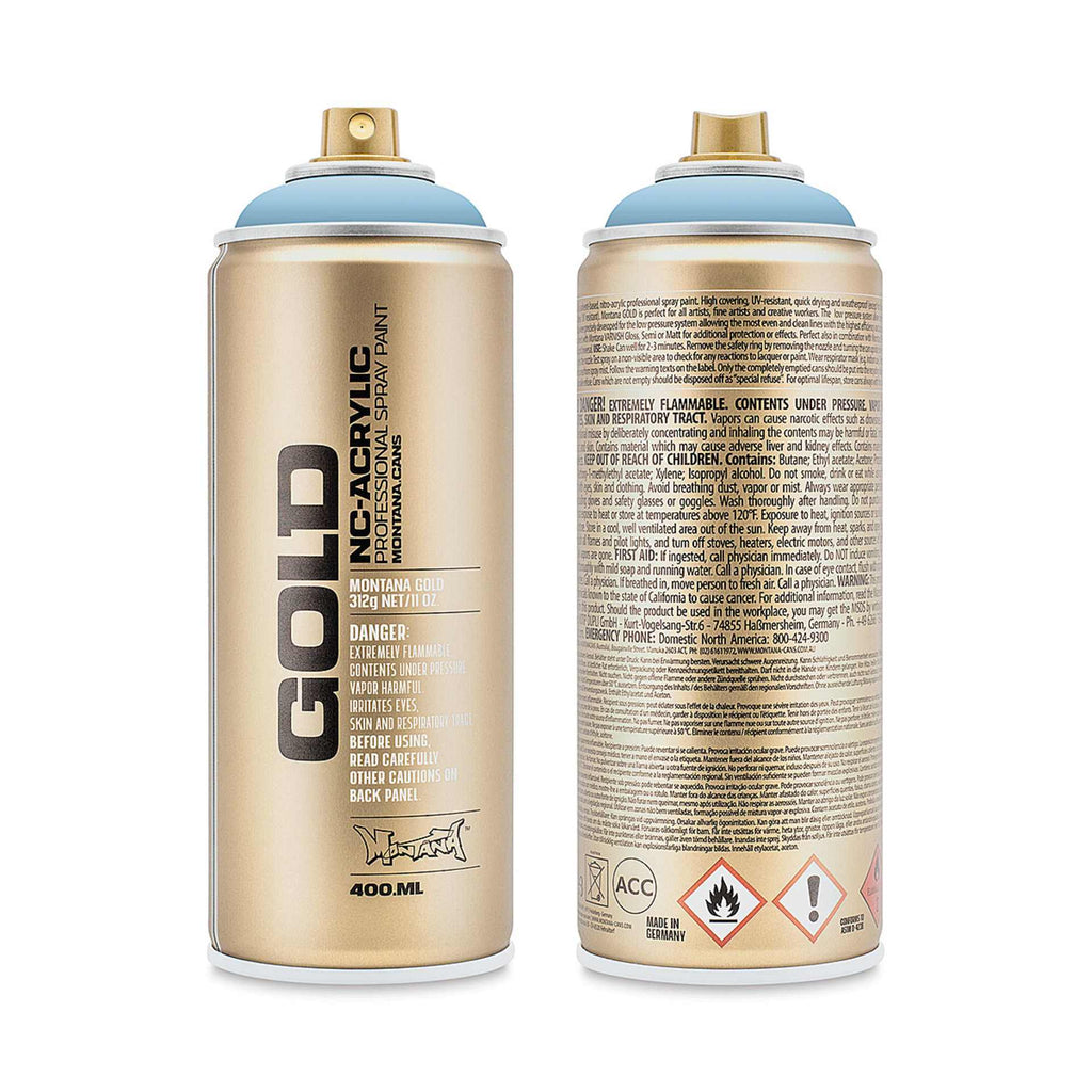 Montana-Cans 01425-5910 Montana Gold NC-Acrylic Professional Spray Paint - Denim, 400 ml Can