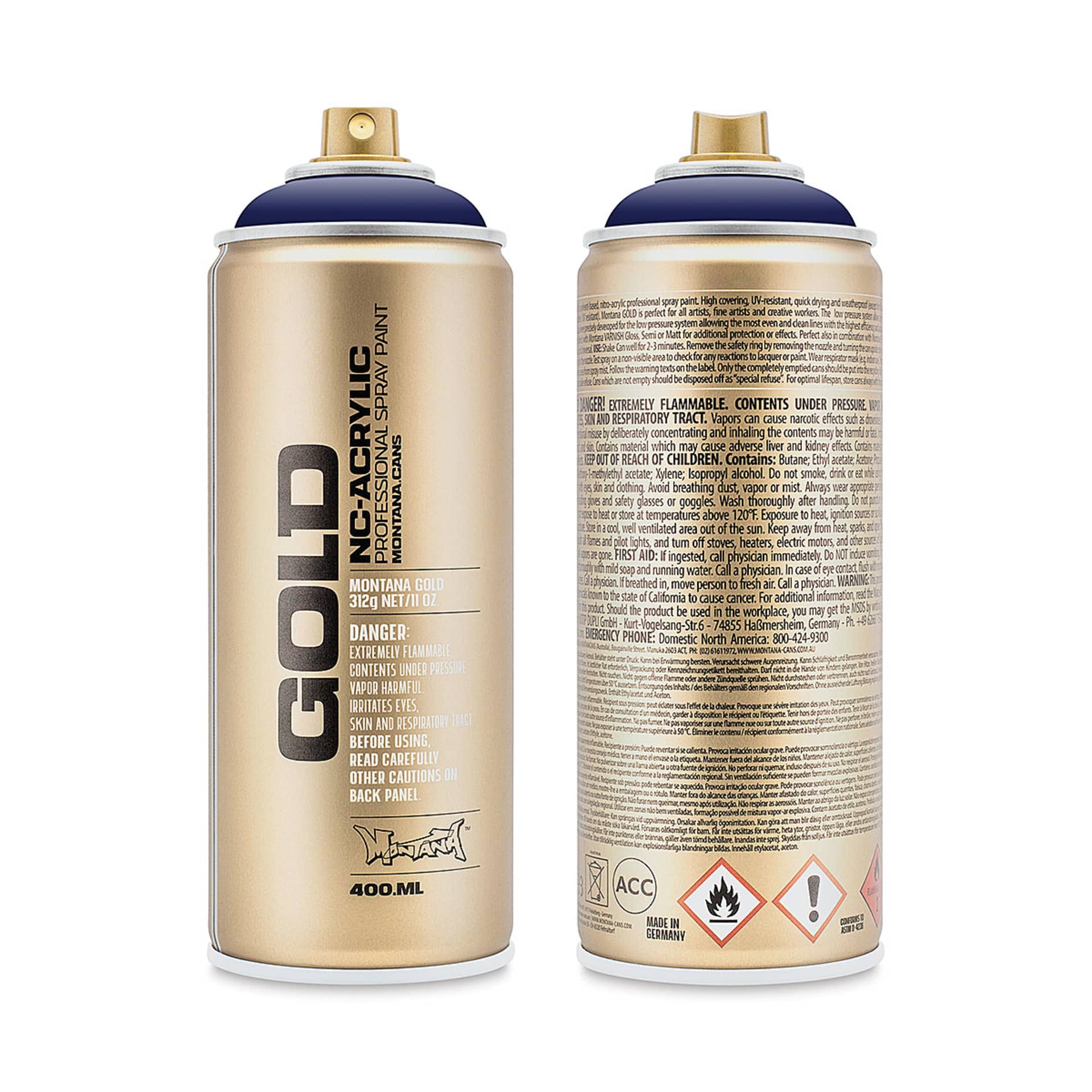 Montana-Cans 01425-6030 Montana Gold NC-Acrylic Professional Spray Paint - Louie Lilac, 400 ml Can