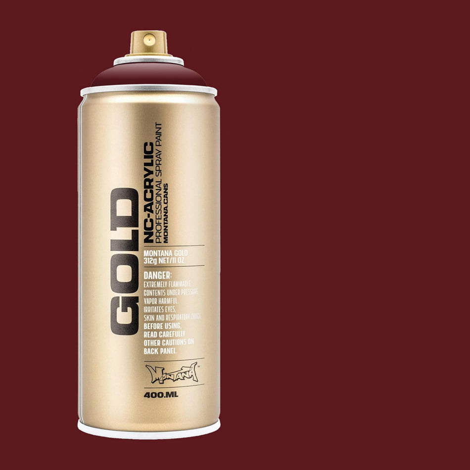 Montana-Cans 01425-6410 Montana Gold NC-Acrylic Professional Spray Paint - Purple Red, 400 ml Can