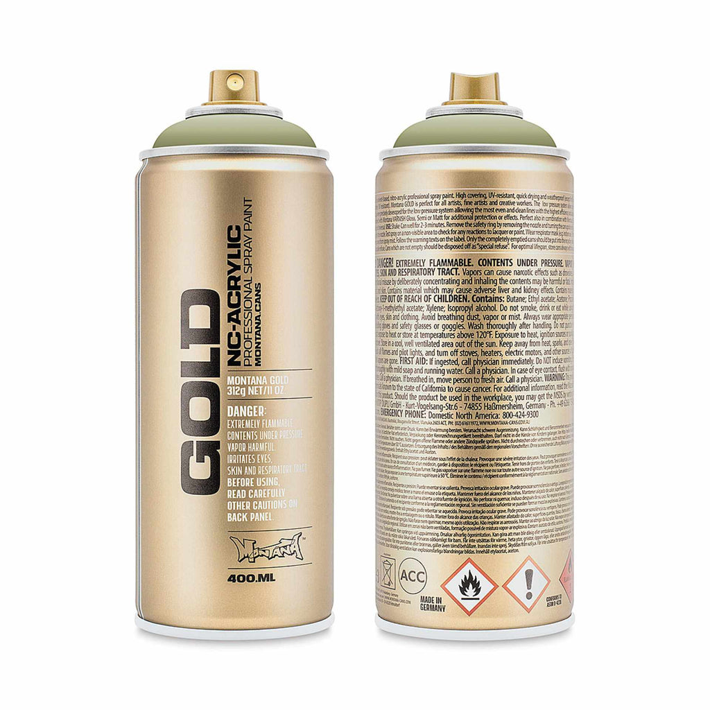 Montana-Cans 01425-7010 Montana Gold NC-Acrylic Professional Spray Paint - Manila Light, 400 ml Can