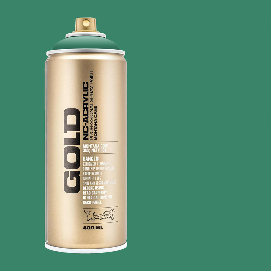 Montana-Cans 01425-7160 Montana Gold NC-Acrylic Professional Spray Paint - Malachite Dark, 400 ml Can