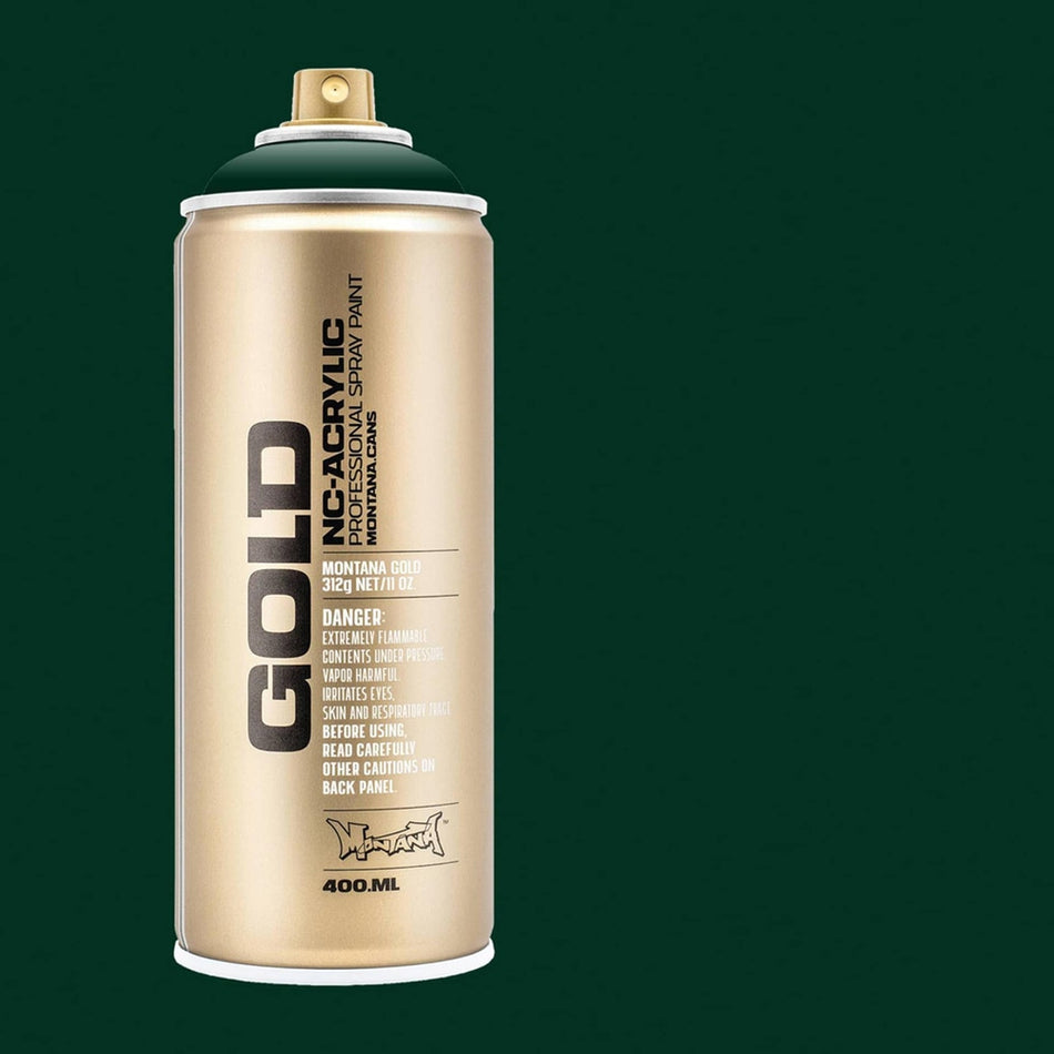 Montana-Cans 01425-7260 Montana Gold NC-Acrylic Professional Spray Paint - Deep Forest, 400 ml Can