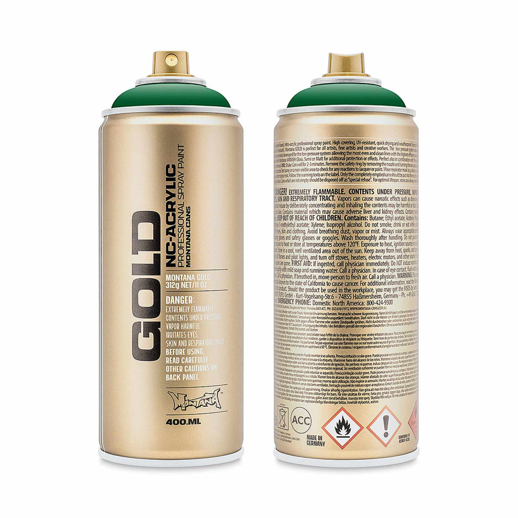 Montana-Cans 01425-7270 Montana Gold NC-Acrylic Professional Spray Paint - Fern Green, 400 ml Can
