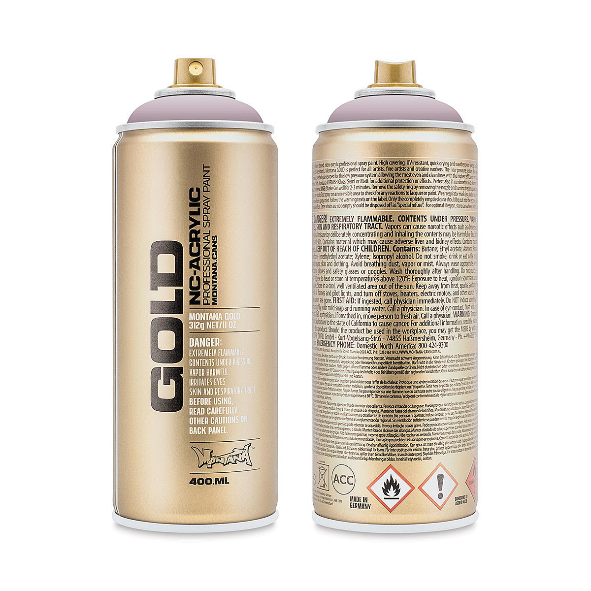 Montana-Cans 01425-7350 Montana Gold NC-Acrylic Professional Spray Paint - Paris, 400 ml Can