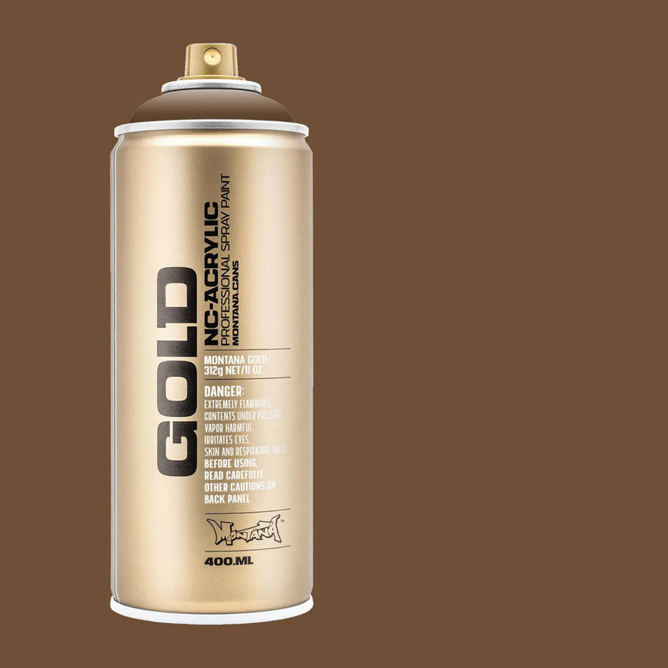 Montana-Cans 01425-8110 Montana Gold NC-Acrylic Professional Spray Paint - Palish Brown, 400 ml Can